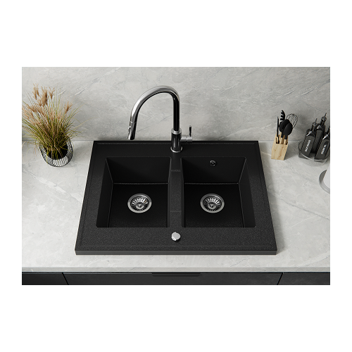 aranżacja Suma czarny z brokatem